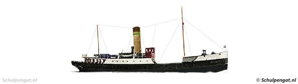 Zijaanzicht TESO-zijlader Marsdiep (1926)
